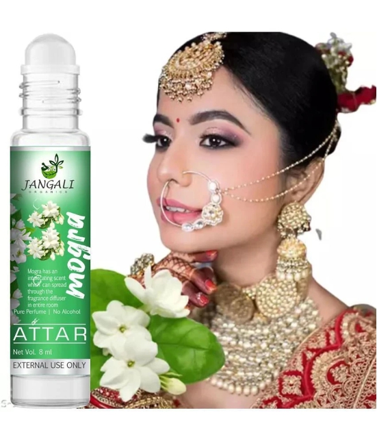 PURE Jangali ORGANICS Mogra Premium Quality Attar Perfume for Unisex - PURE 10ML