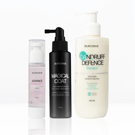 SHIELD & SHINE TRIO ( 1.Anti Dandruff Shampoo  +  2.Hair Serum  +  3.Magical Coat )