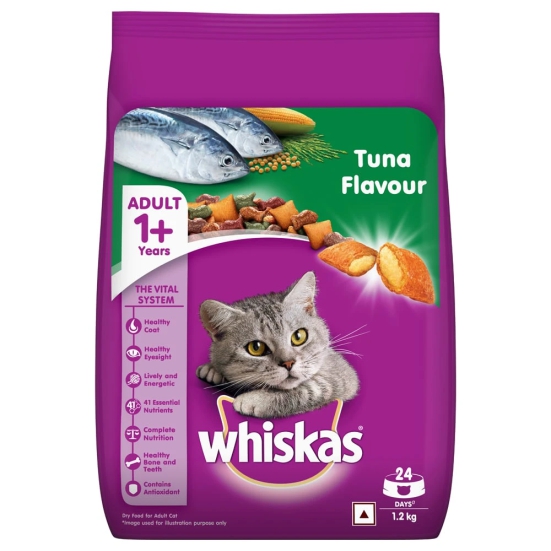 Whiskas Tuna Flavour Adult Cat Food, 1.2 Kg