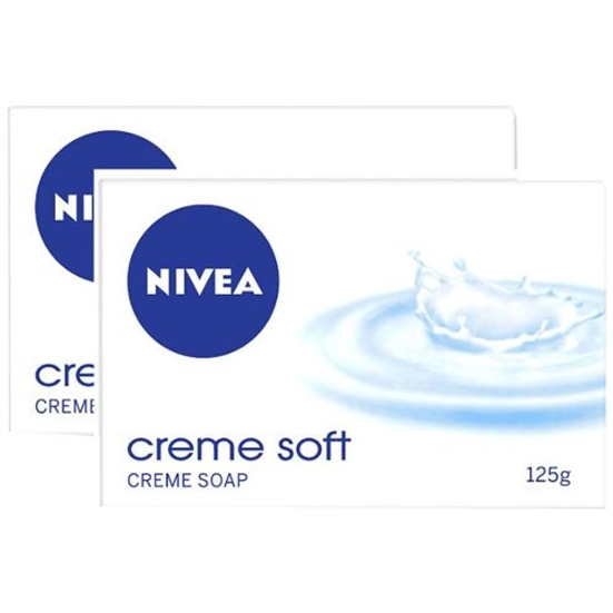 Nivea Creme Soft Soap, Enriched With Almond Oil, Ph Balanced, 125 G (Pack Of 4)