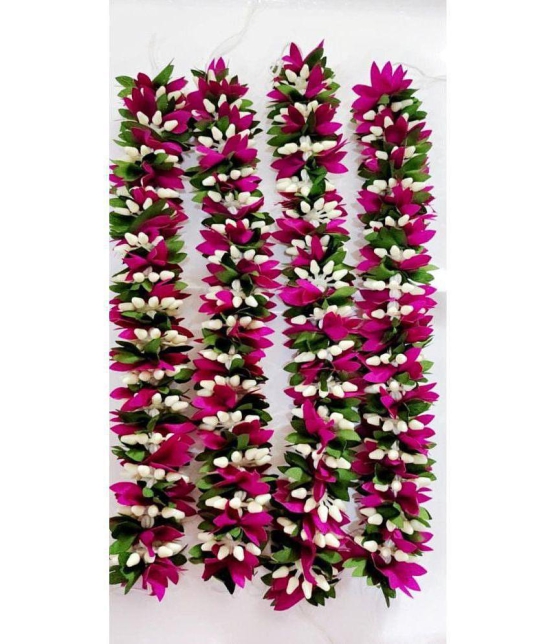 Padmavathi Enterprises - Purple Lily Artificial Garland ( Pack of 4 )