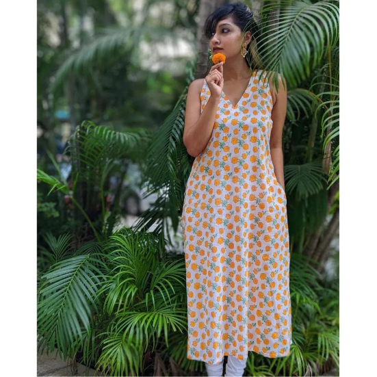 Malmal Kurta for Women | Marigold-XXL