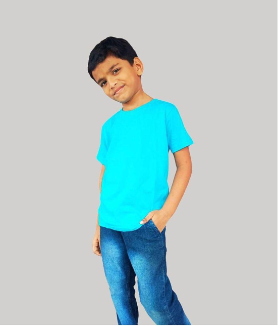 ferocious - Turquoise Cotton Boy's T-Shirt ( Pack of 1 ) - None