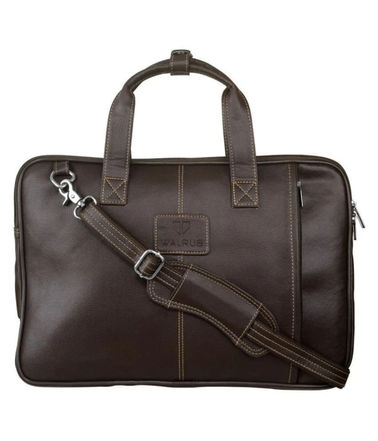 Walrus Brown Synthetic Office Bag