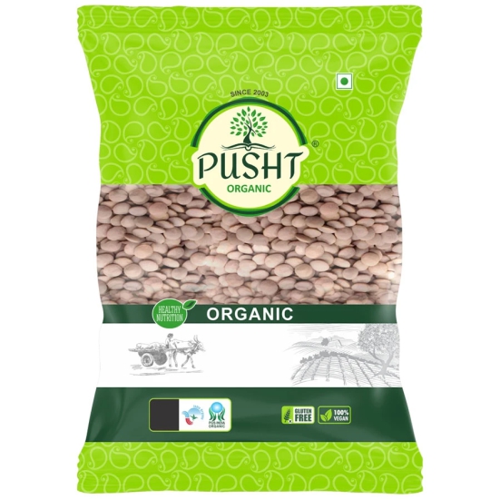 Pusht Organic Masoor Whole, 1 Kg