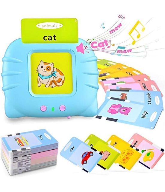 FRATELLI Talking Flash Cards Early Electronic Montessori preshcool Learning Educational Toys for Toddlers Babies 6 to 12 Months 1 2 3 4 5 Year Old Kids - Multi Colour