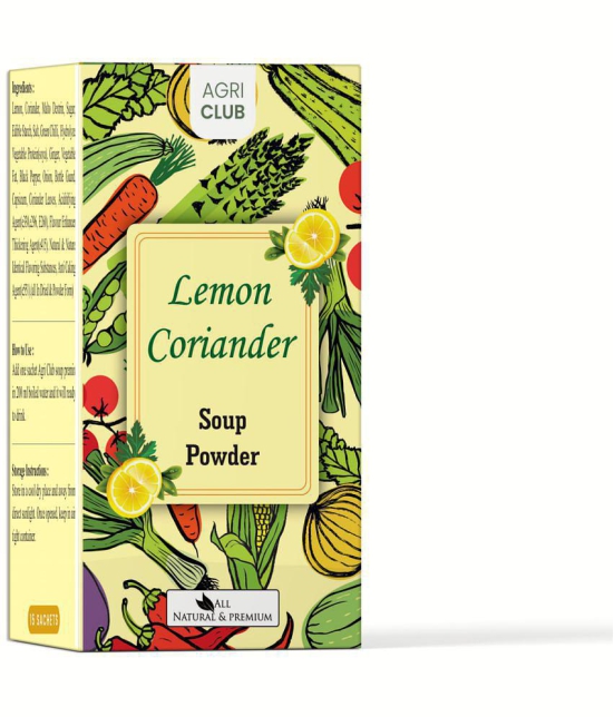 AGRI CLUB Lemon Coriander Soup Instant Mix 15 no.s