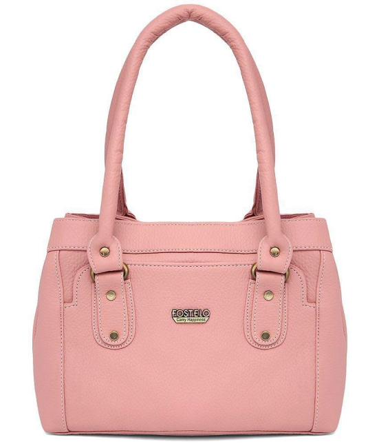 Fostelo - Light Pink  PU Shoulder Bag - Light Pink