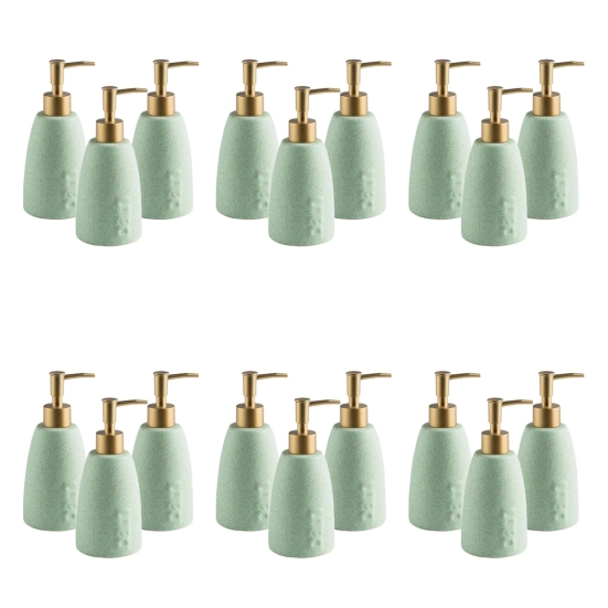 Kuber Industries Liquid Soap Dispenser, 18 Piece Pack of 6, 320 ml, Green-Kuber Industries Liquid Soap Dispenser, 320 ml, Green, Pack of 6, ZX044GN.