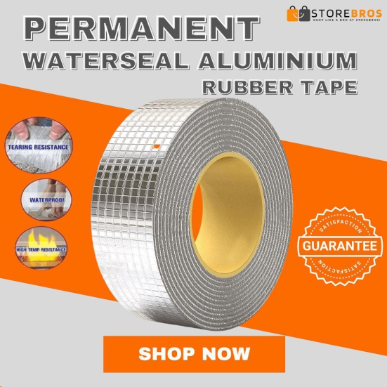 PERMANENT WATERSEAL ALUMINIUM RUBBER TAPE