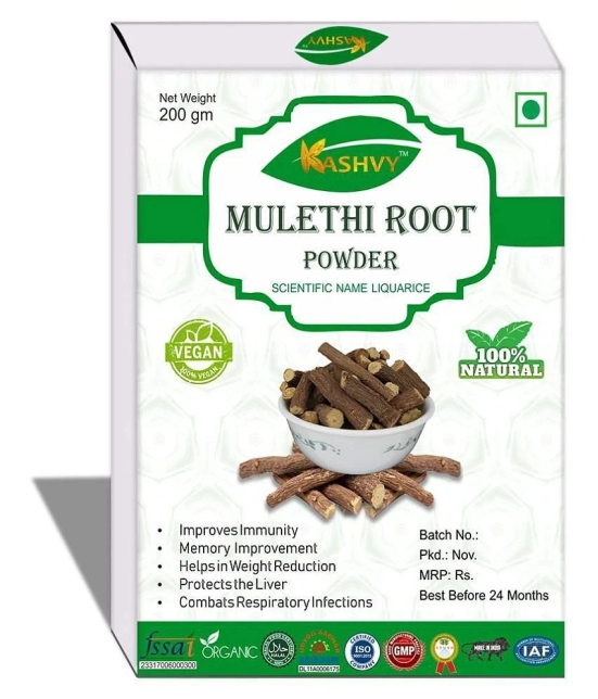 Kashvy Mulethi Root Powder 200 gm Pack Of 1