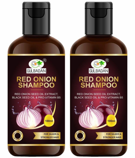 GULBADAN Onion Hair Fall Shampoo for Hair Growth & Hair Fall Control for Men & Women Shampoo 100 mL Pack of 2