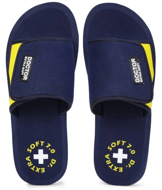 DOCTOR EXTRA SOFT - Navy  Synthetic Slide Flip flop - None