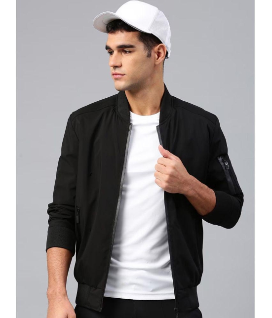 ADORATE Polyester Mens Casual Jacket - Black ( Pack of 1 ) - None