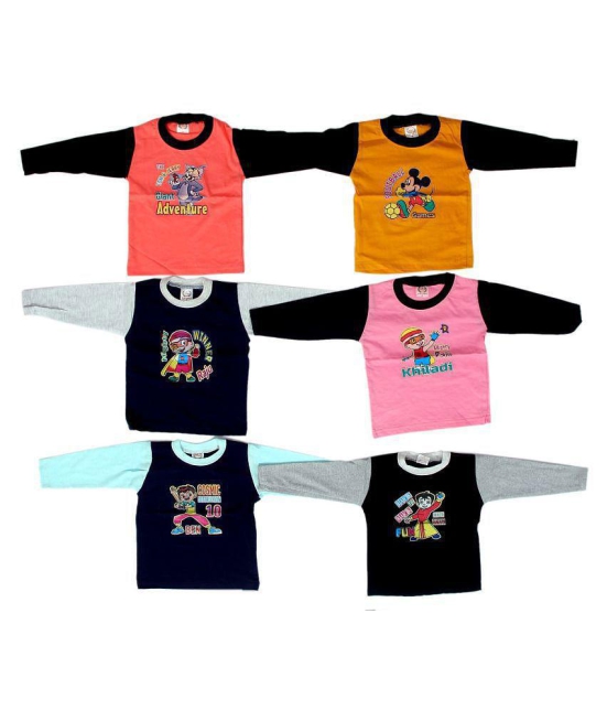 Baby boy cotton t-shirt (pack of 6) - None