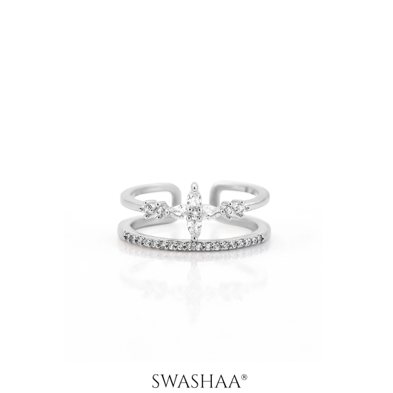 Parisha Silver Ring-Silver