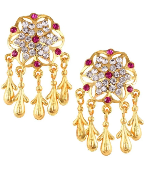 VIVASTRI Golden Chandbalis Earrings ( Pack of 1 ) - Golden