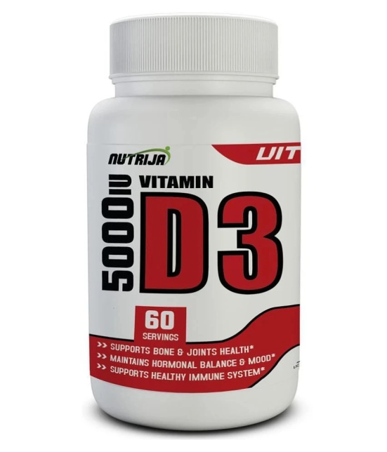 NUTRIJA VITAMIN D3 5000IU 60 no.s Vitamins Capsule