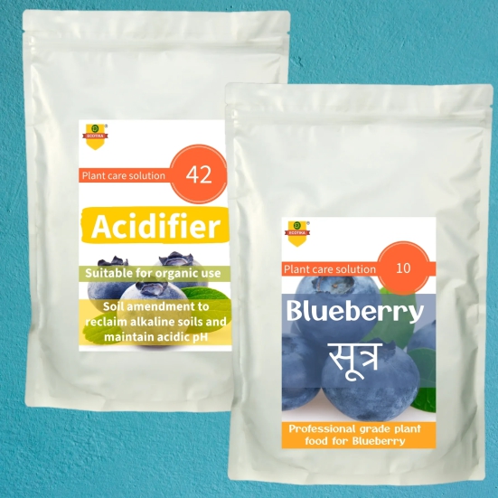 Combo Blueberry Sutra and Soil Acidifier | Professional Blueberry Care kit - 250 Grams each