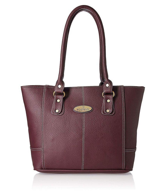 Fostelo - Maroon  PU Shoulder Bag - Maroon