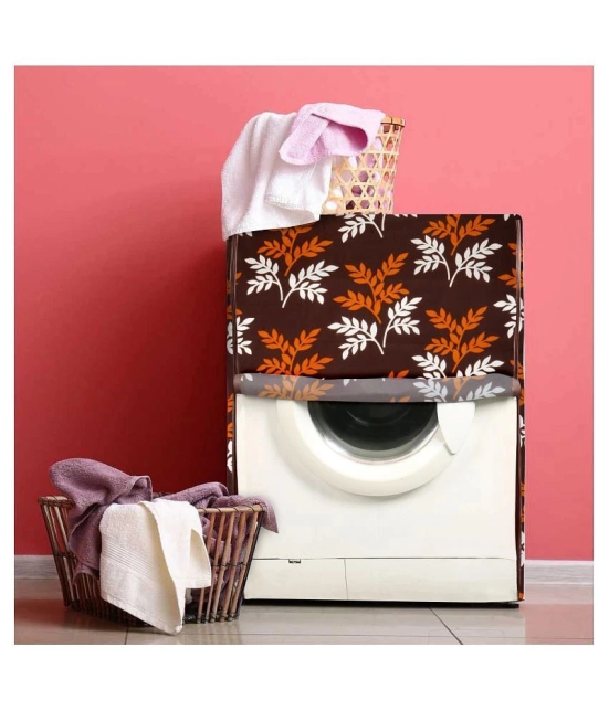 E-Retailer Single Polyester Brown Washing Machine Cover for Universal Front Load - Brown