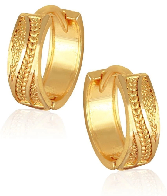 Vighnaharta Golden Clip-Ons Earrings ( Pack of 1 ) - Golden