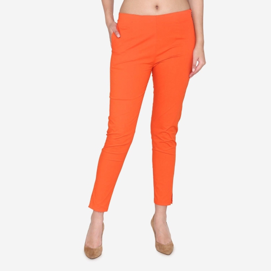 Women's Cotton Formal Trousers - Fire Fire L