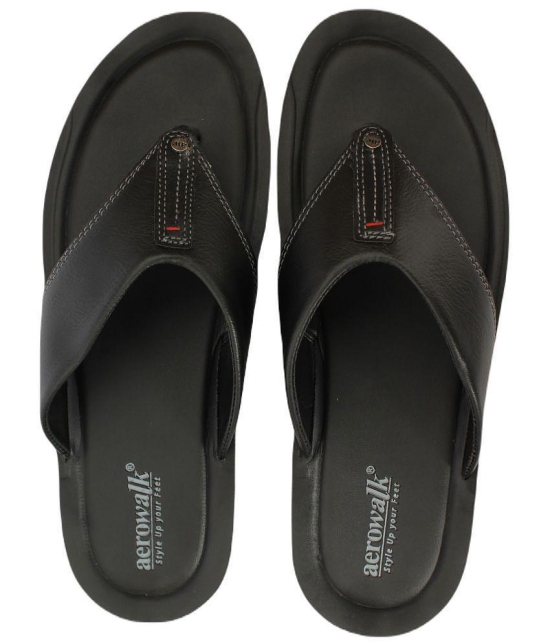 Aerowalk - Black Men's Thong Flip Flop - None