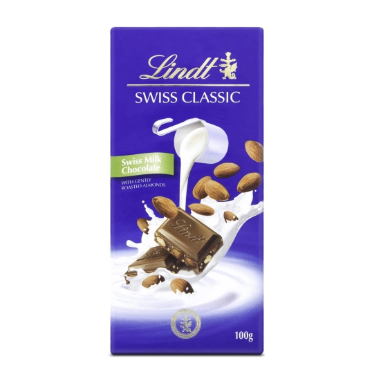 Lindt Swiss Classic Almond, 100 Gm