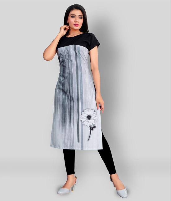 BROTHERS DEAL - Multicolor Crepe Women's Straight Kurti - L