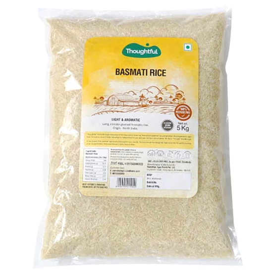 Thoughtful Pesticide-Free Basmati Rice Regular, 5 Kg