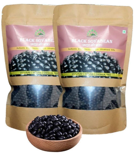 Hillpure Organic Black Soyabean/Kala Bhatt 1 kg