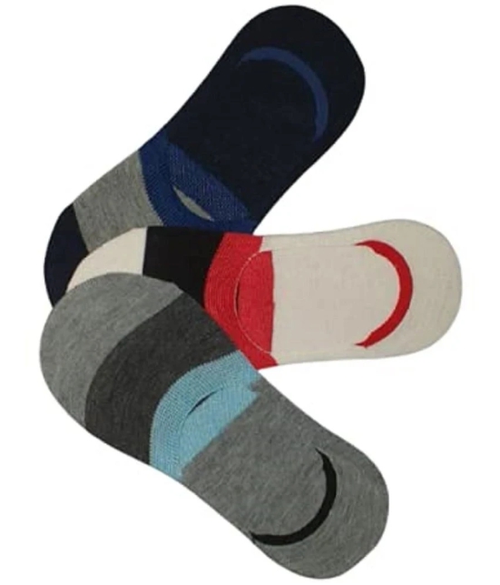 PENYAN Cotton Casual No Show Socks Pack of 3 - Multi