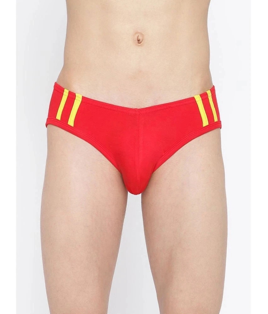 La Intimo Cotton Mens Bikini ( Red ) - None