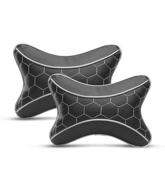 Auto Hub Neck Cushions Set of 2 Black