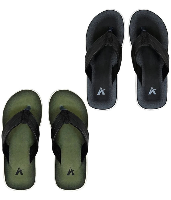 Altek Green Mens Thong Flip Flop - None