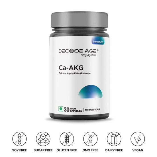 Ca-AKG (Calcium Alpha-Ketoglutarate) | Boost Energy & Mental Sharpness, Enhance Bone & Muscle Health | 30 Capsules