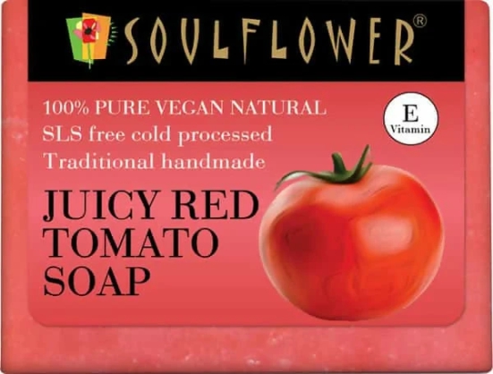 Soulflower Juicy Red Tomato Soap (150gm)