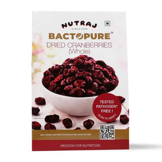 Nutraj Bactopure Dried Cranberries Whole 200gm