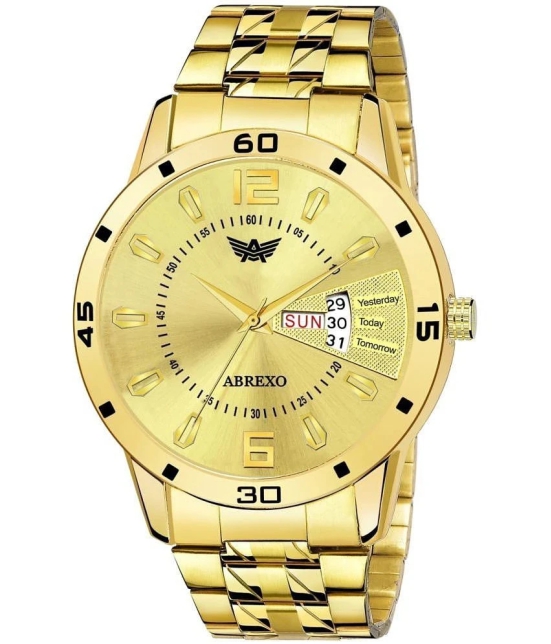 Abrexo Gold Stainless Steel Analog Mens Watch