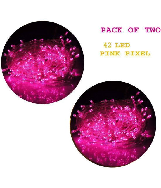 MIRADH - Pink 10Mtr String Light ( Pack of 2 ) - Pink