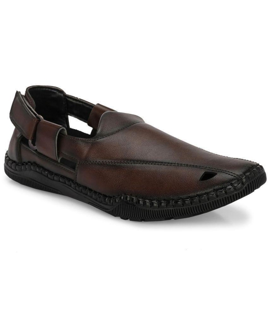 Bucik - Brown Mens Sandals - None