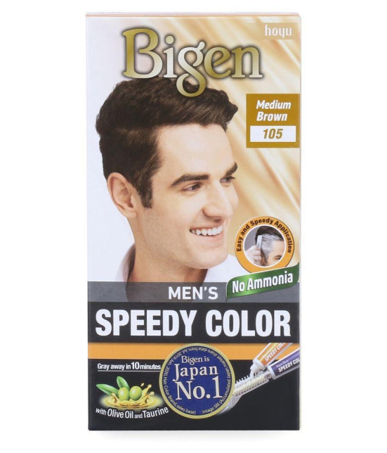 Bigen MenS Speedy - 105 Temporary Hair Color Light Brown Medium Brown 40 g