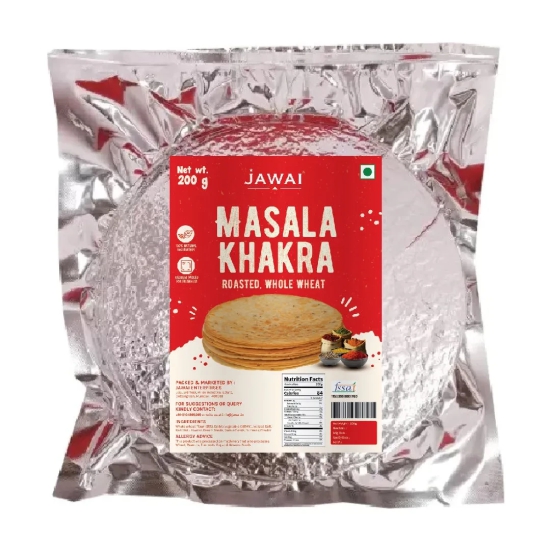 MASALA KHAKRA | Roasted | Whole Wheat | Vacuum Packed for freshness-200 gms