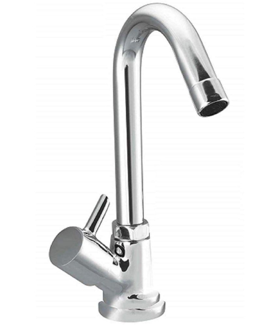 Cossimo Brass Turbo Swan Neck Pillar Tap for WashBasin Brass Wash Basin Tap (Pillar Cock)