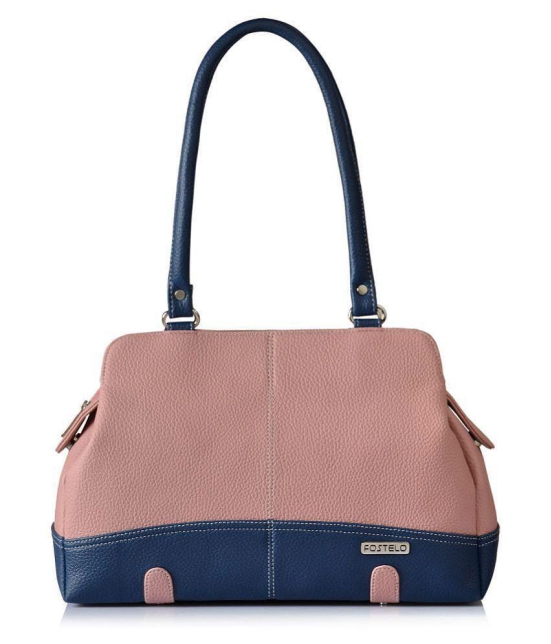 Fostelo - Pink  PU Shoulder Bag - Pink