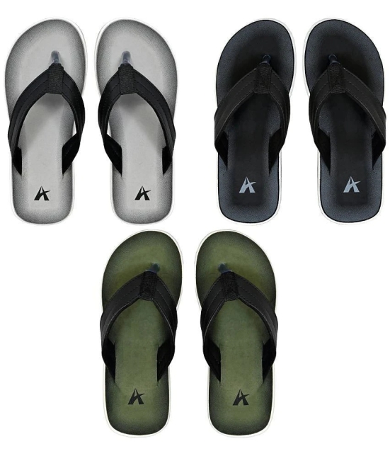 Altek Black Mens Thong Flip Flop - None