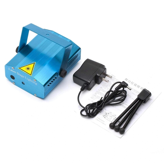 Denzcart Sound Activated Mini Laser Projector Light Blue Laser Lights 220-240v  by Ruhi Fashion India