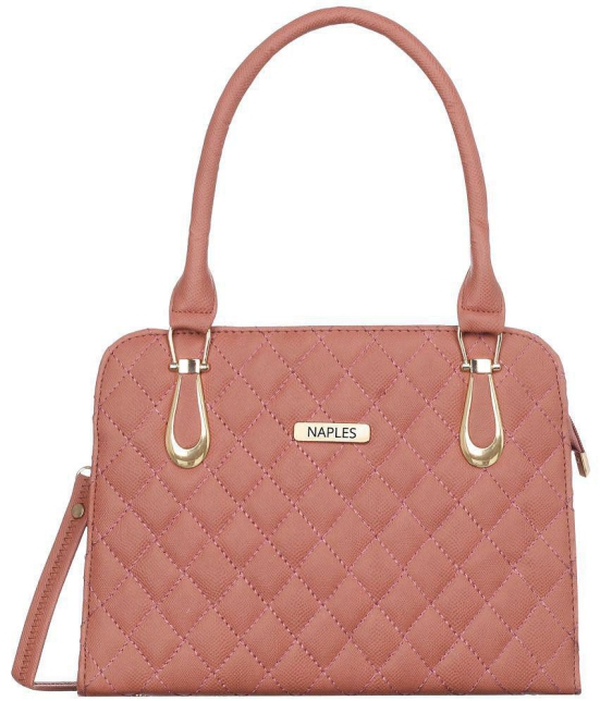 Naples - Rose Gold PU Shoulder Bag - Rose Gold