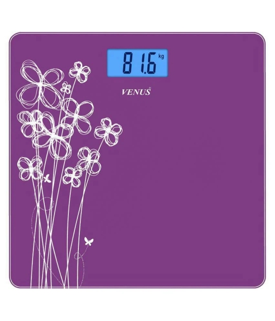 Venus Digital Electronic LCD Personal Health Body Fitness Bathroom Weighing Scale EPS-6399 Purple Purple